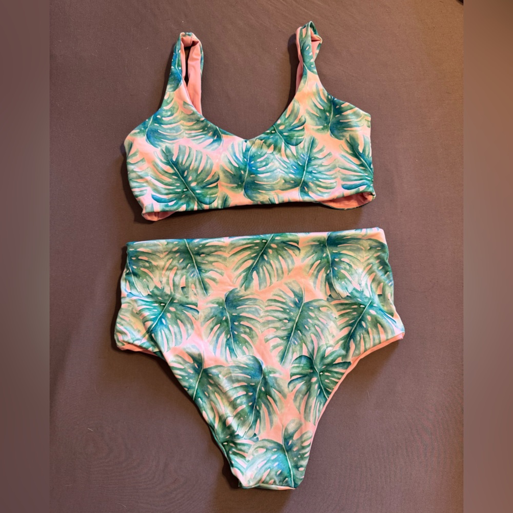 2 piece reversible bikini